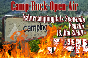 Open-Air auf dem Campingplatzs Penzlin mit Rock-Cover von HERB